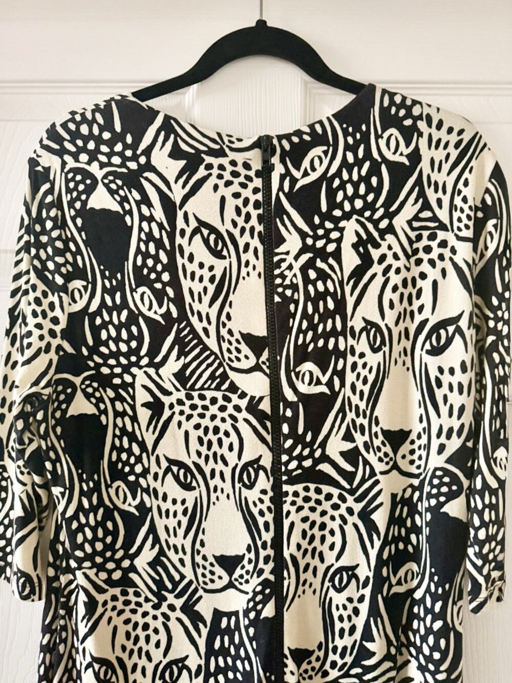 FARM RIO Midnight Leopard Jersey Midi Dress -Size XL - Picture 5 of 8